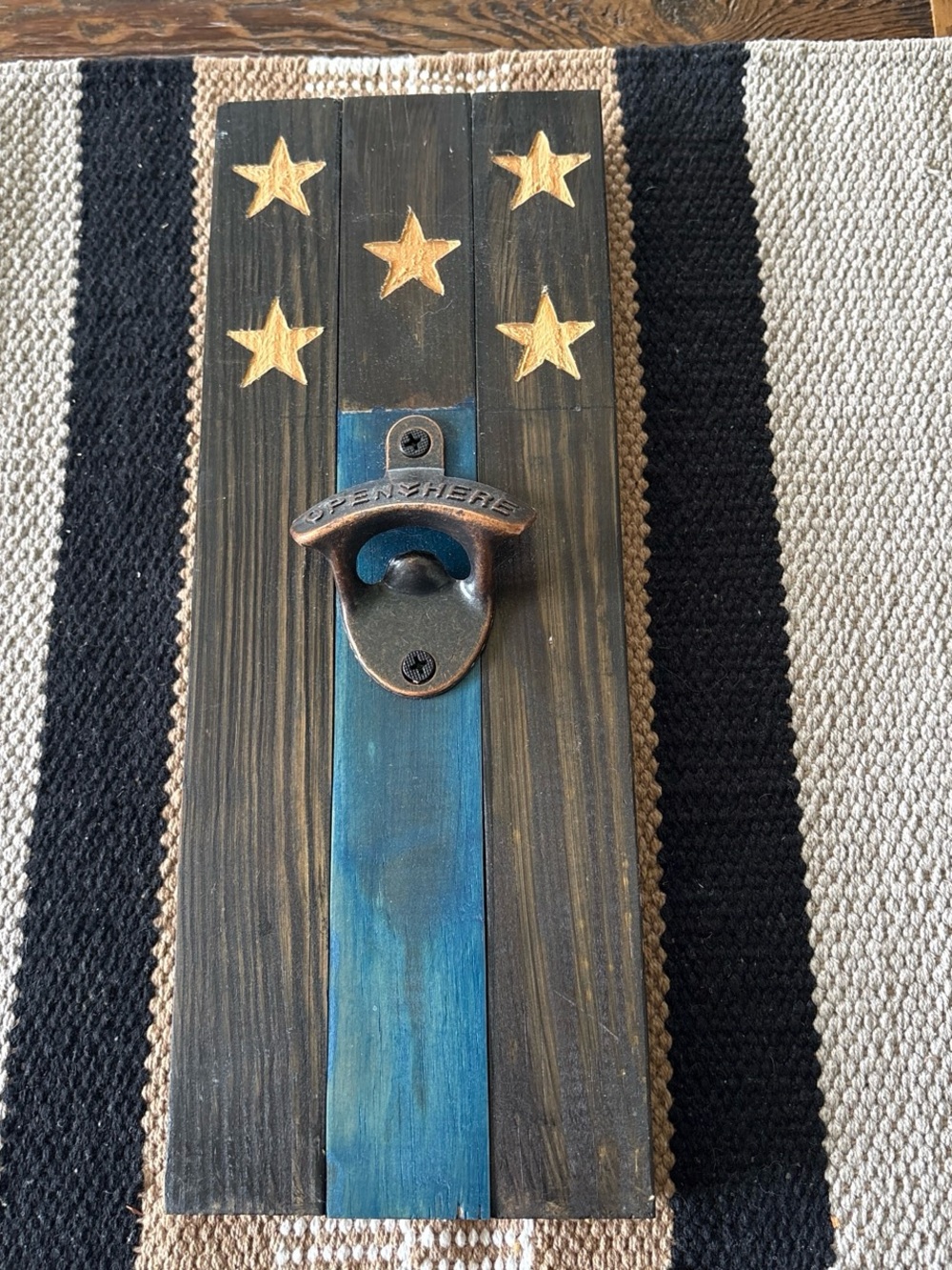 American flag bottle opener